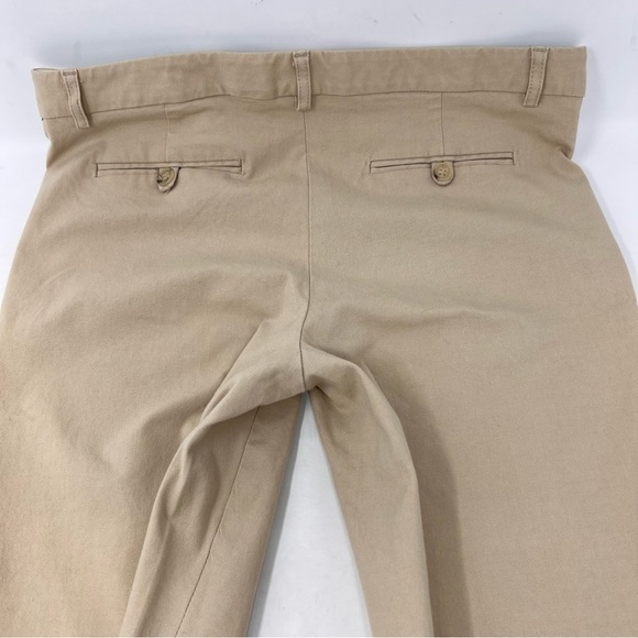 Theory Women’s Tan Cotton Stretch Chino Bermuda Shorts Size 8 Pockets Neutral - Picture 8 of 9
